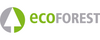 Logo von ecoFOREST: Ein grafisches Symbol, das einen stilisierten Baum und das Wort "ecoFOREST" in grüner und grauer Schrift kombiniert. Der Fokus liegt auf Umweltfreundlichkeit und nachhaltigen Praktiken.
