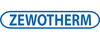 Das Bild zeigt das Logo von Zewotherm. Der Schriftzug "ZEWOTHERM" steht in blauen Großbuchstaben auf einem weißen Hintergrund mit einer ovalen Rahmenlinie. Das Logo vermittelt Professionalität und Zugehörigkeit zur Branche für Heizungs- und Sanitärtechnik.