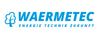 Logo von WAERMETEC mit dem Slogan „Energie Technik Zukunft“ in blauer Schrift. Das Design vermittelt einen modernen und technologischen Ansatz im Bereich Energie.