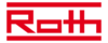 Das Bild zeigt ein stylisiertes Logo mit dem Schriftzug „Roth“ in kräftigem Rot auf weißem Hintergrund. Der Schriftzug ist modern und hebt die Marke hervor.